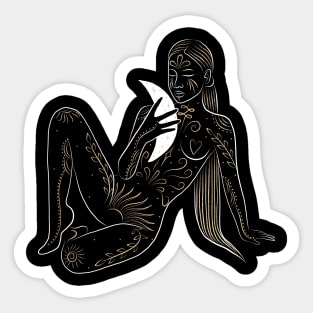 moon girl Sticker